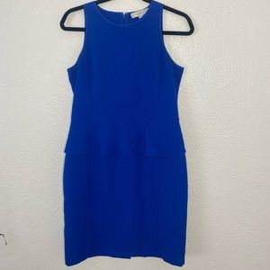 LOFT royal blue peplum dress
